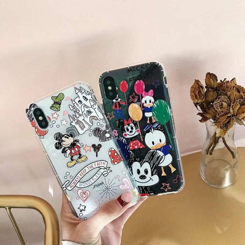 Iphone哀鳳6 6s/7/8/X 6+/7+/8+米奇迪士尼款全包防摔空壓殼
