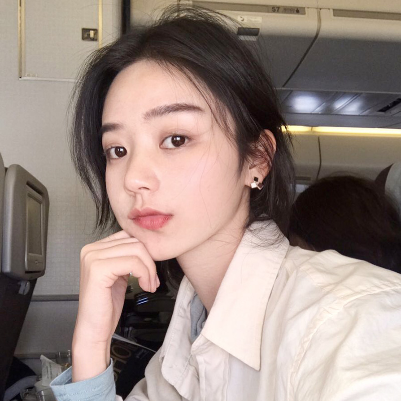 韓系復古 撞色 幾何拼接彩色精緻簡約高質感短髮女最愛耳環