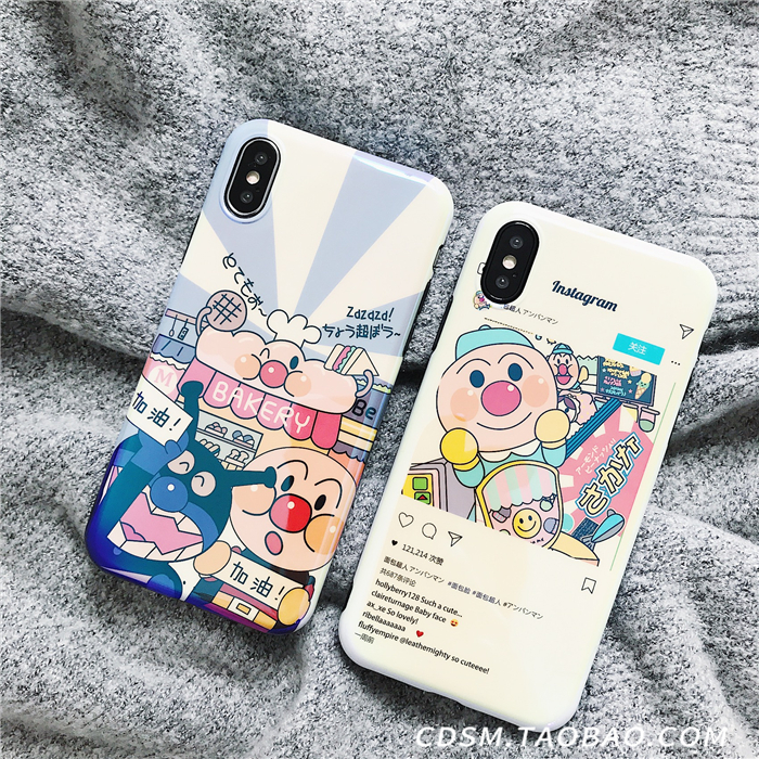 iphone6/6s/7/8 iphone6+/7+/8+ iphoneX 藍光麵包超人手機殼新款矽膠軟殼